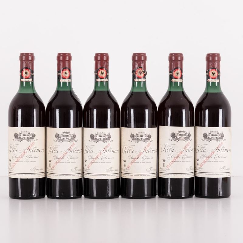 Lotto di 6 Bottiglie Chianti Riserva Villa Antinori
