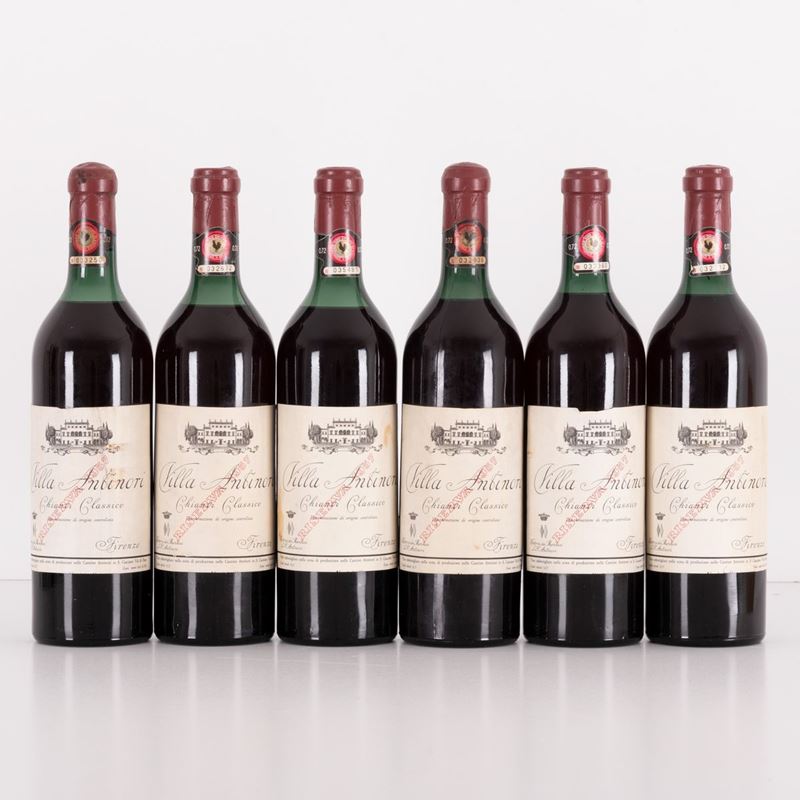 Lotto di 6 Bottiglie Chianti Riserva Villa Antinori