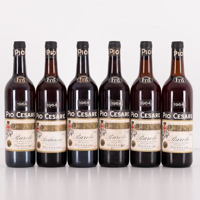 Lotto di 6 Bottiglie Barolo Pio Cesare