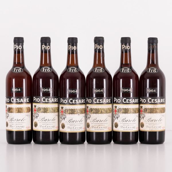 Lotto di 6 bottiglie Barolo Pio Cesare
