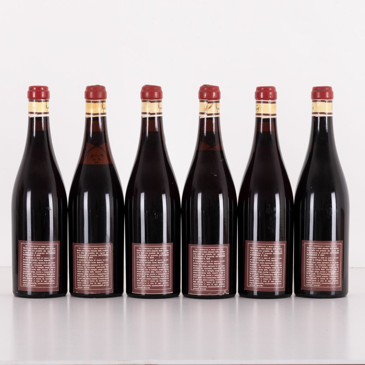 Lotto di 6 Bottiglie Barbaresco Gaja