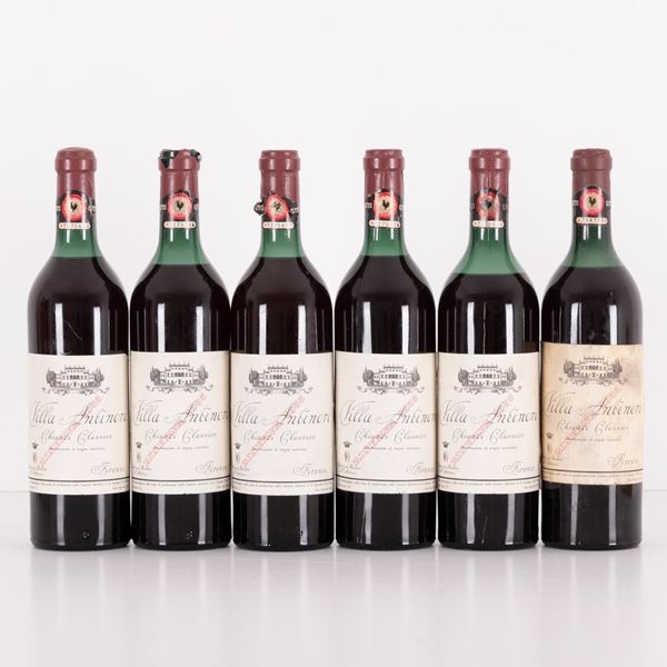 Lotto di 6 bottiglie Chianti riserva Villa Antinori