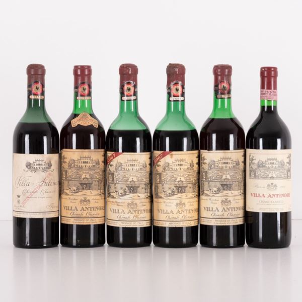 Lotto di 6 bottiglie Chianti Villa Antinori  - Auction Asta 11: Vini e Distillati - Gliubich Casa d'Aste