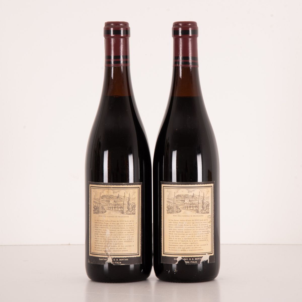 Lotto di 2 Bottiglie Amarone Classico Superiore Bertani