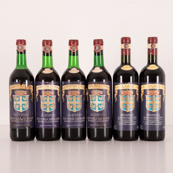 Lotto di 6 bottiglie Brunello di Montalcino Fattoria dei Barbi