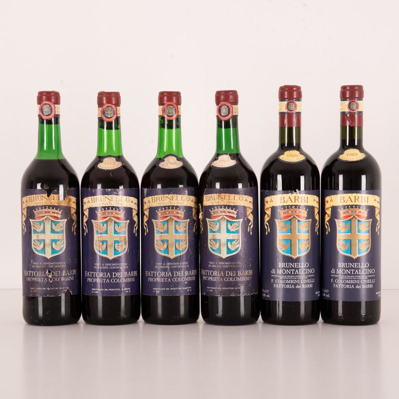 Lotto di 6 Bottiglie Brunello di Montalcino Fattoria dei Barbi