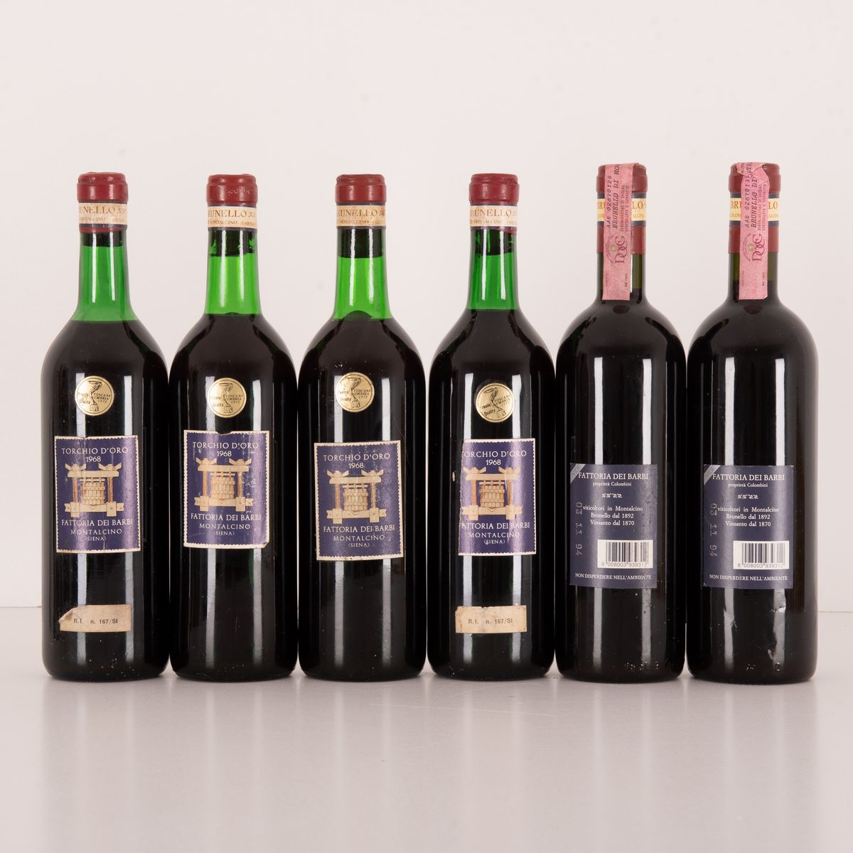 Lotto di 6 Bottiglie Brunello di Montalcino Fattoria dei Barbi