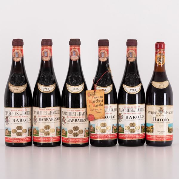 Lotto di 6 bottiglie Marchesi di Barolo