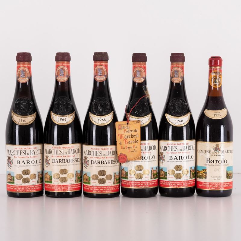 Lotto di 6 Bottiglie Marchesi di Barolo