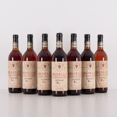 Lotto di 7 Bottiglie Brunello di Montalcino dei Roseti