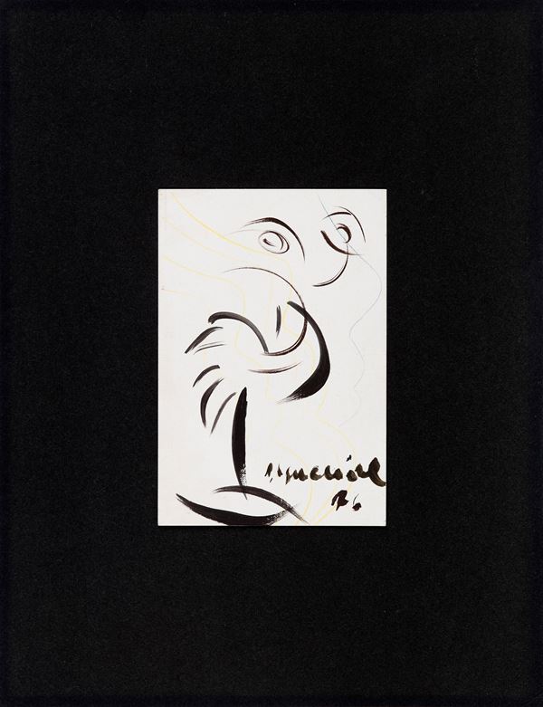 Gentile Gianni Uguccione : Senza Titolo  - Acquerello su carta - Auction Modern and Contemporary Art - Gliubich Casa d'Aste