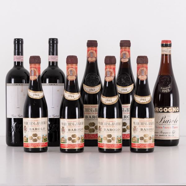 Lotto di 9 bottiglie Selezione Piemonte  - Asta Asta 15: Vini pregiati e distillati - Gliubich Casa d'Aste