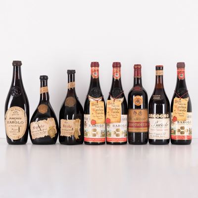 Lotto di 8 Bottiglie Barolo