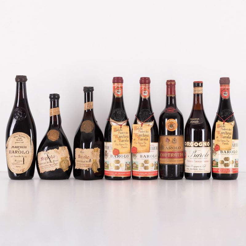 Lotto di 8 Bottiglie Barolo
