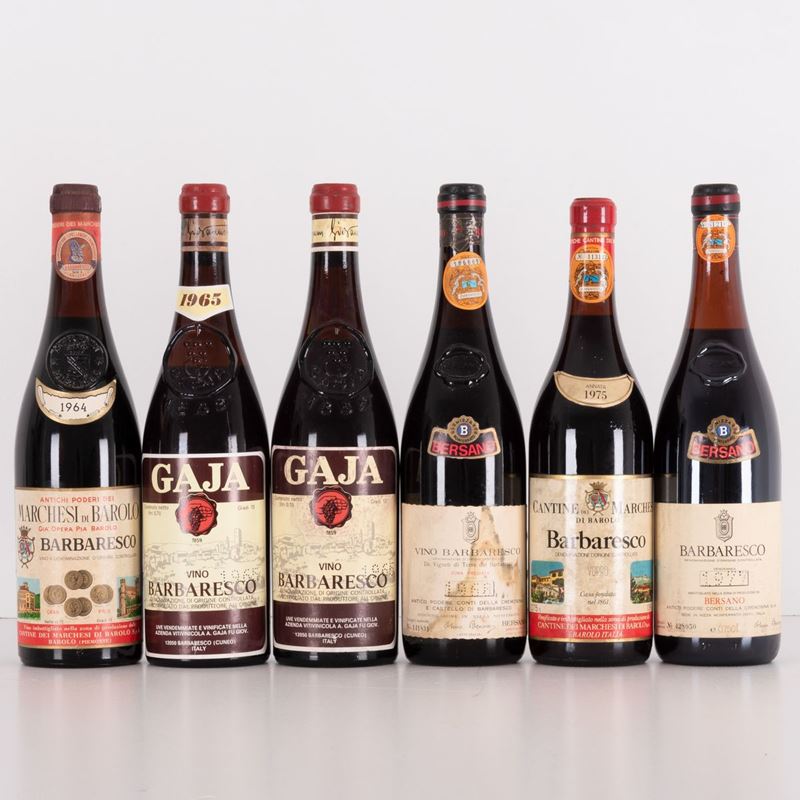 Lotto di 6 Bottiglie Barbaresco