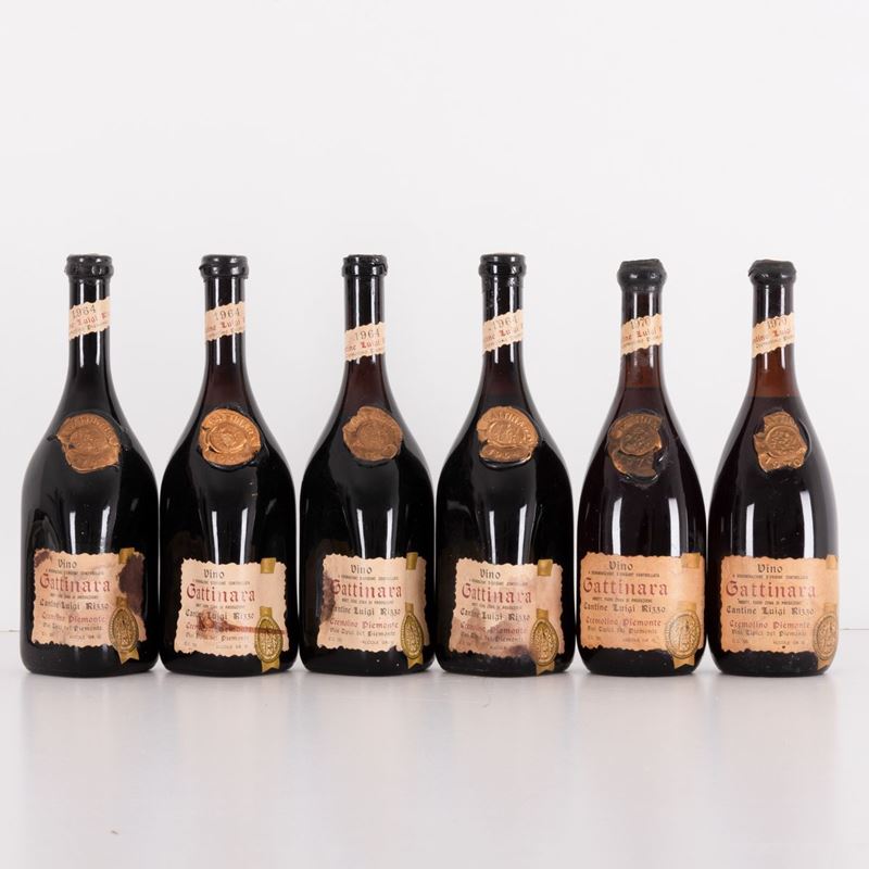 Lotto di 6 Bottiglie Gattinara Luigi Rizzo