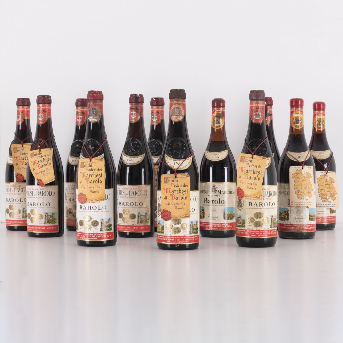 Lotto di 12 Bottiglie Barolo Marchesi di Barolo