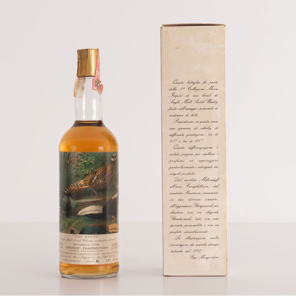 Longrow-campbel Town Single Malt Scotch Whisky The Birds Mongiardino