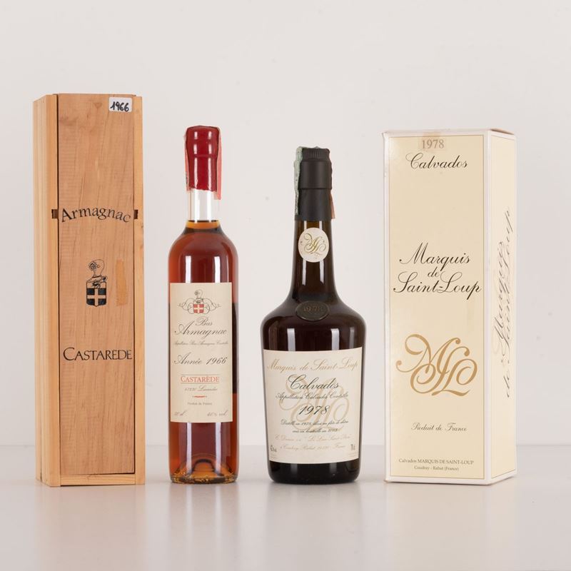 Lotto di Bas Armagnac e Calvados