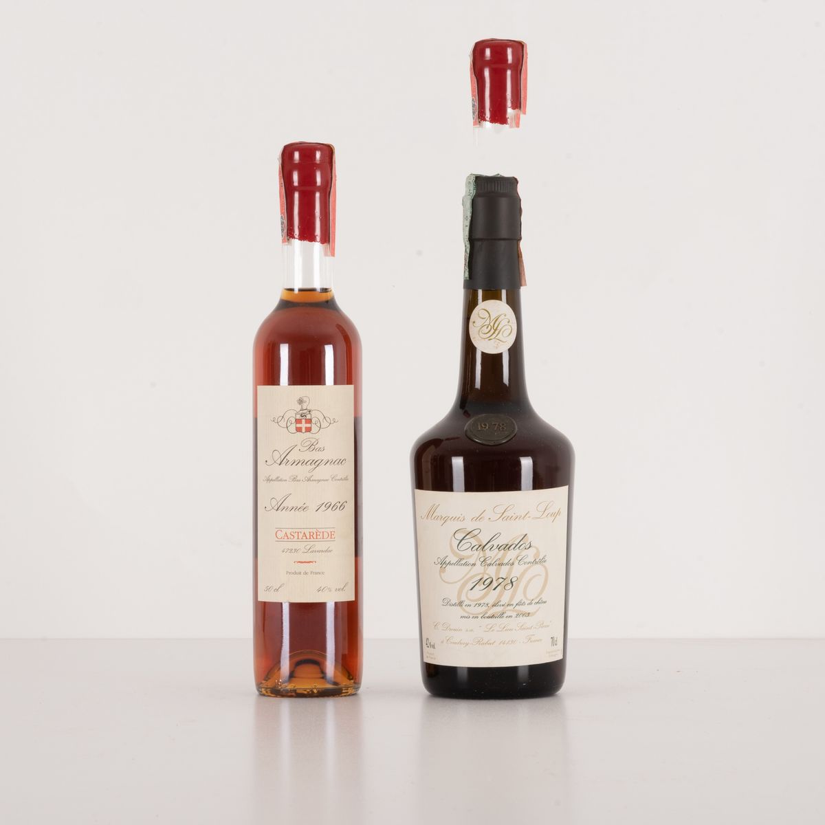 Lotto di Bas Armagnac e Calvados
