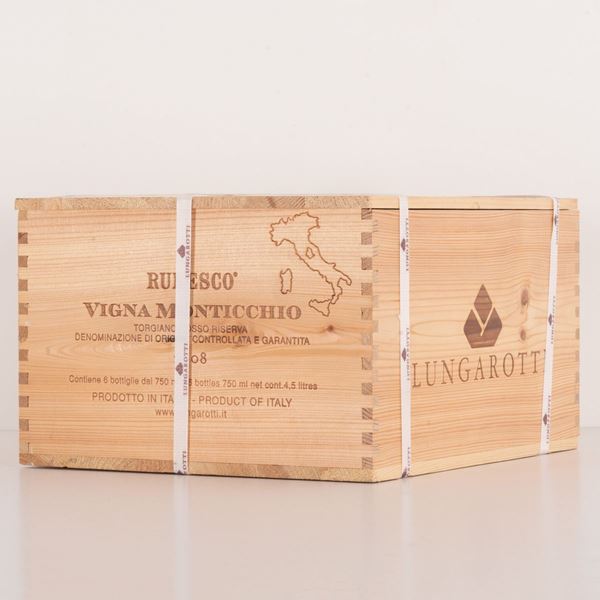 Lotto di 6 bottiglie Lungarotti Rubesco Vigna Monticchio