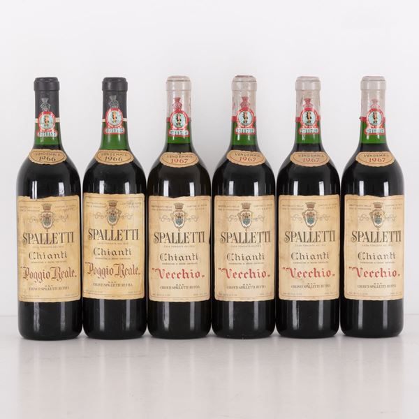 Lotto di 6 bottiglie Spalletti Chianti "Vecchio"