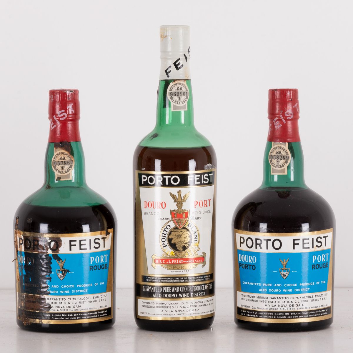 Lotto di 3 Bottiglie Porto Feist
