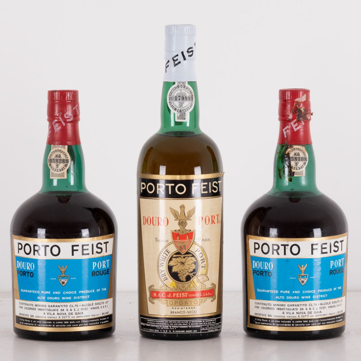 Lotto di 3 Bottiglie Porto Feist