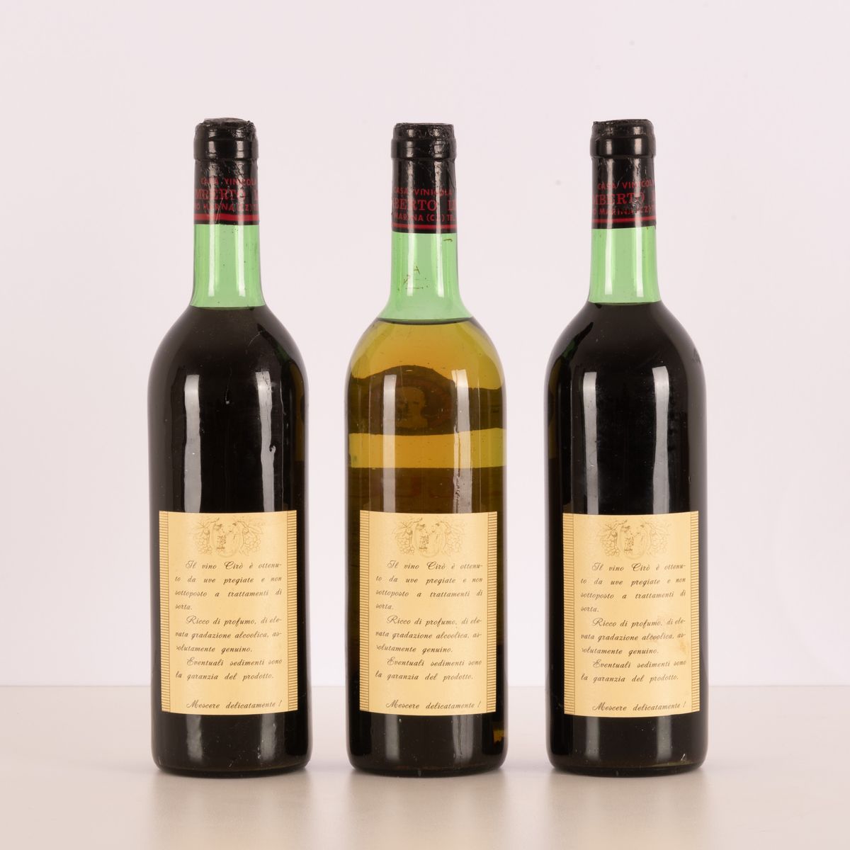 Lotto di 3 bottiglie Rosato Casa vinicola Umberto Lucà