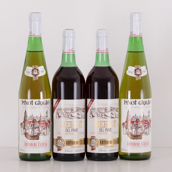 Lotto di 4 bottiglie Antonini Ceresa  (1984)  - Auction ASTA DI VINI PREGIATI E DISTILLATI - Gliubich Casa d'Aste