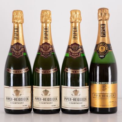 Lotto di 4 Bottiglie Champagne