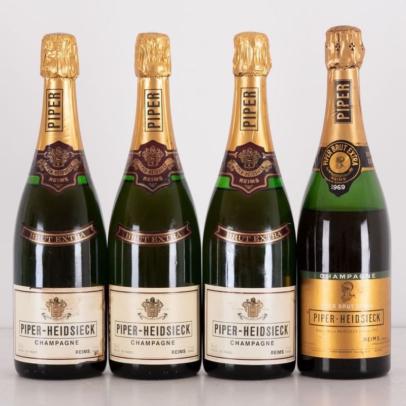 Lotto di 4 Bottiglie Champagne