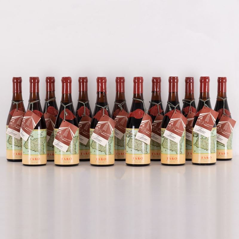 Lotto di 13 bottiglie Vino Faro Stravecchio Spinasanta
