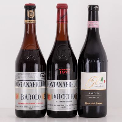 Lotto di 3 Bottiglie Barolo