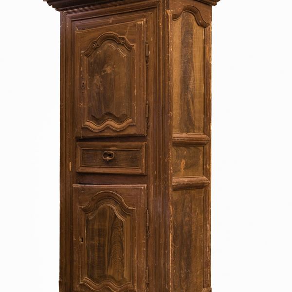 Stipo da cucina con due sportelli e un cassetto sul fronte  (XVIII secolo)  - Auction Asta 19: Oggetti d'arte, argenti e dipinti antichi - Gliubich Casa d'Aste