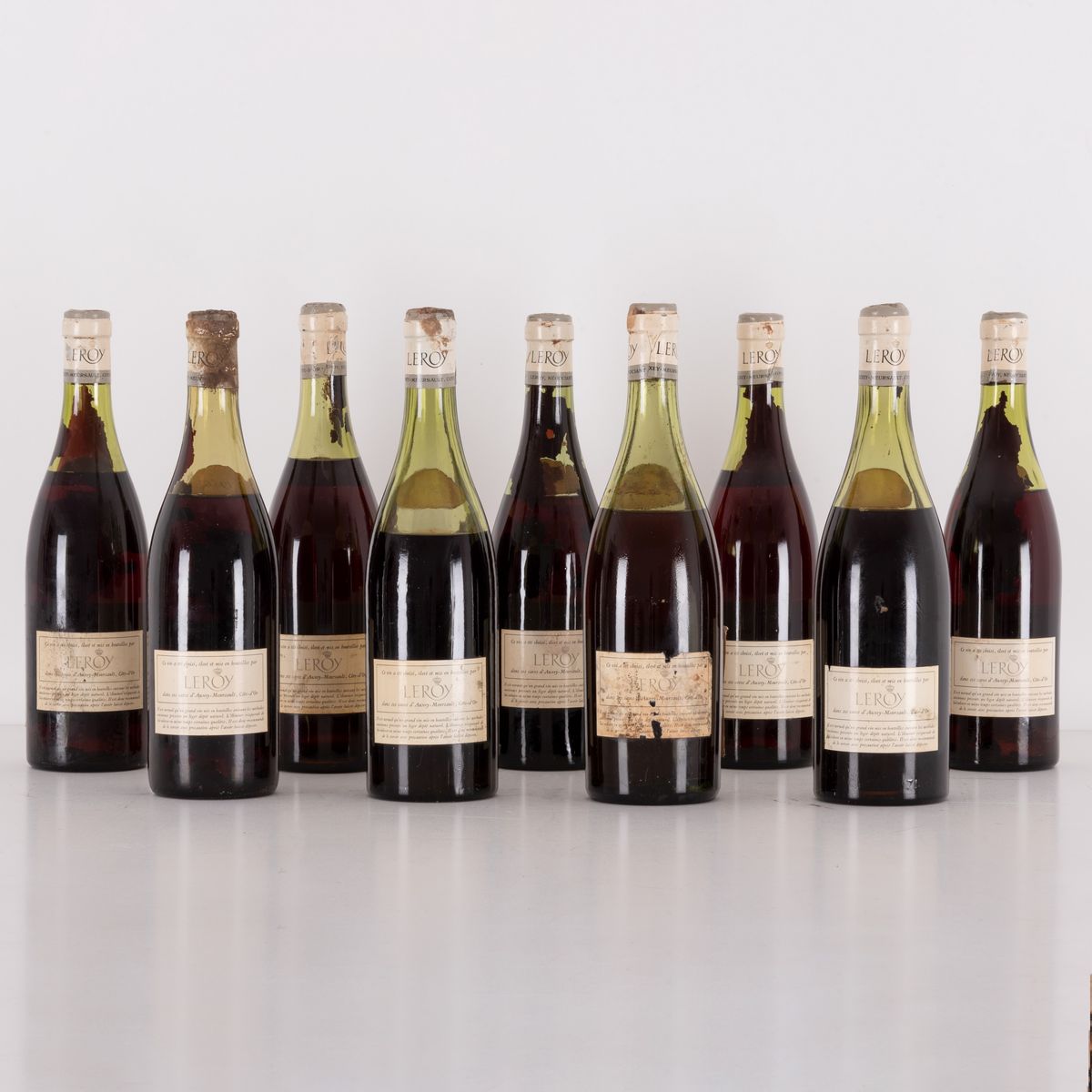 Lotto di 9 Bottiglie Chateau Du Carré Beaujolais - Villages Leroy