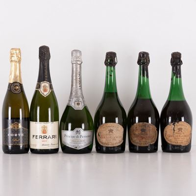 Lotto di 6 Bottiglie Spumante