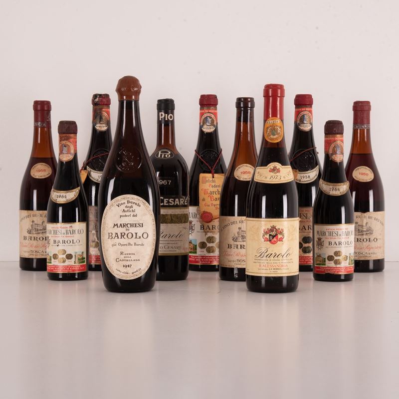 Lotto di 11 Bottiglie Barolo