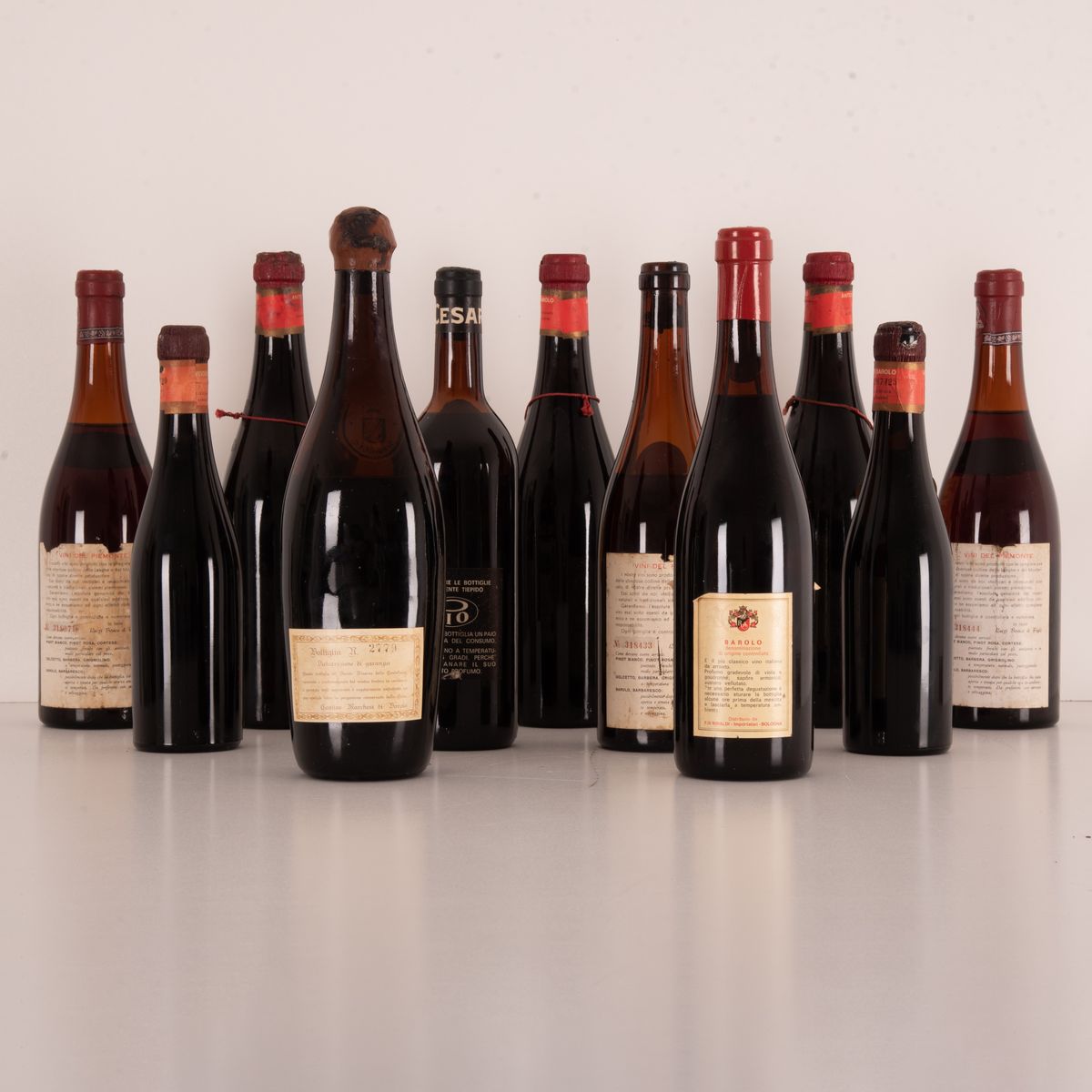 Lotto di 11 Bottiglie Barolo