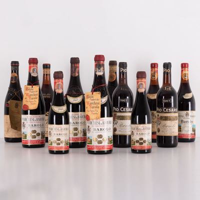 Lotto di 12 Bottiglie Barolo