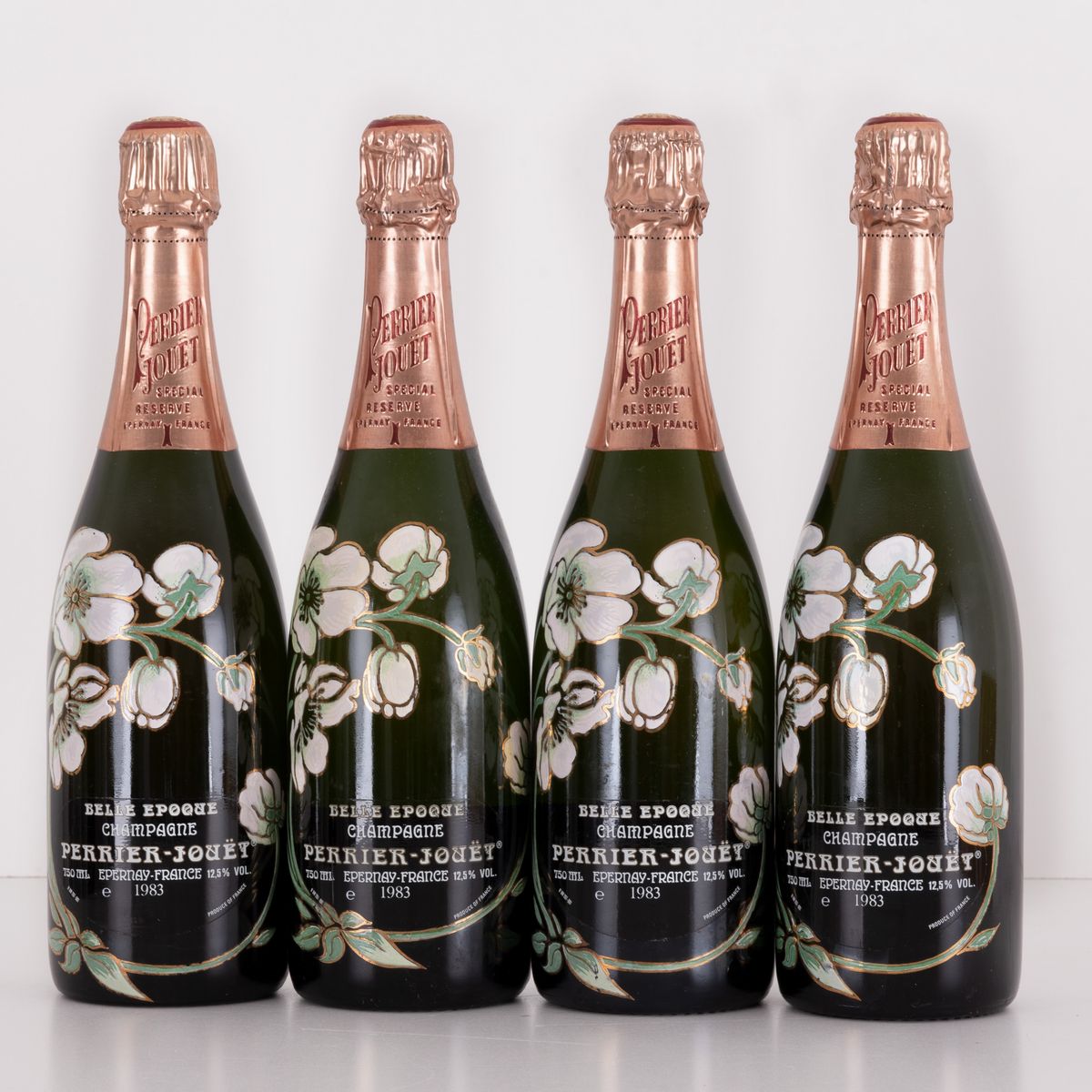 Lotto di 4 Bottiglie Perrier-jouet "belle Epoque"