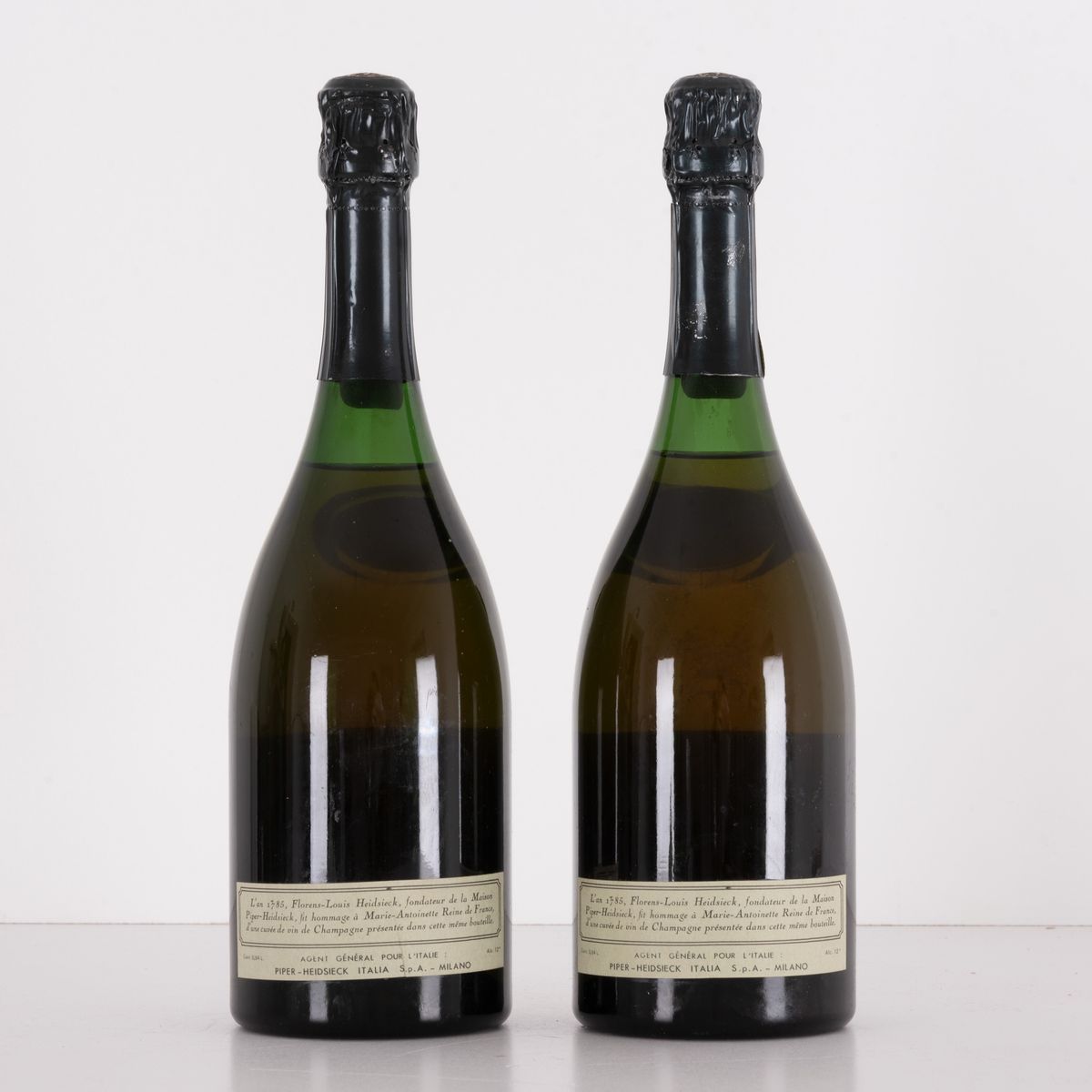 Lotto di 2 Bottiglie Champagne Piper - Heidsieck Florens Louis