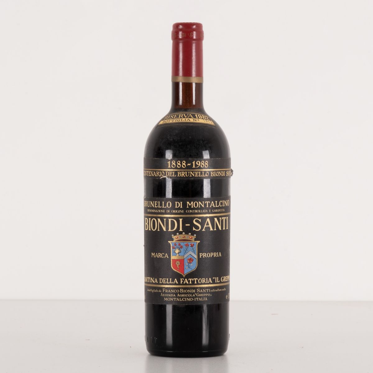 Lotto di 1 Bottiglia Brunello di Montalcino Riserva 1982 Biondi-santi