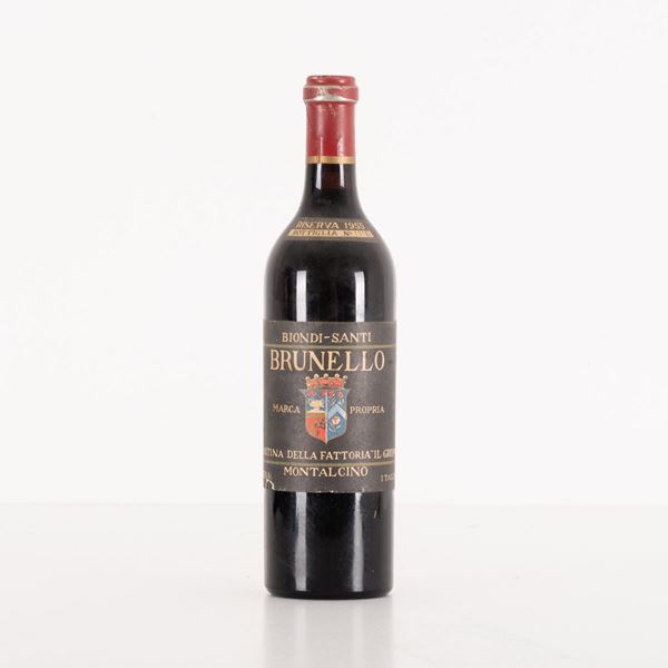 Lotto di 1 bottiglia Brunello di Montalcino Riserva 1955 Biondi-Santi