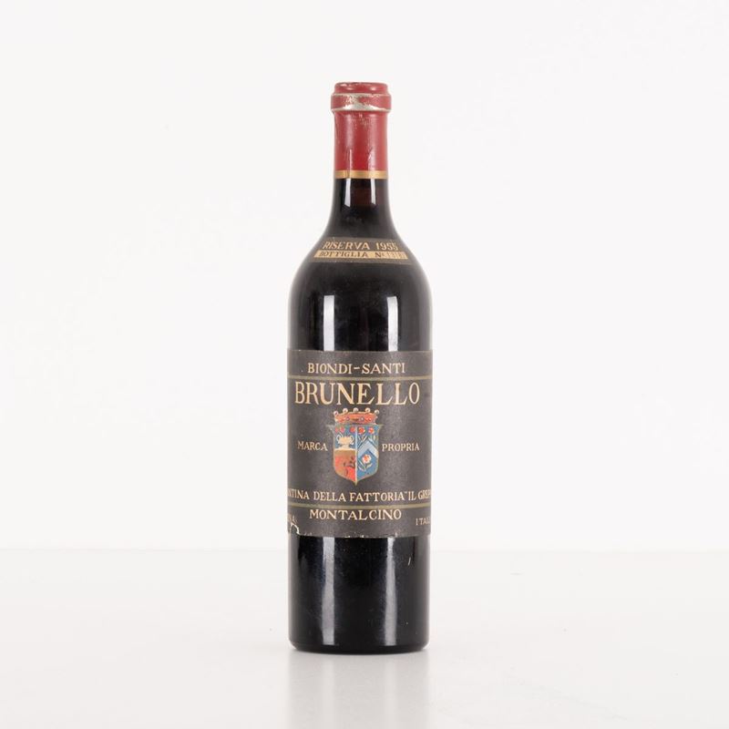 Lotto di 1 Bottiglia Brunello di Montalcino Riserva 1955 Biondi-santi