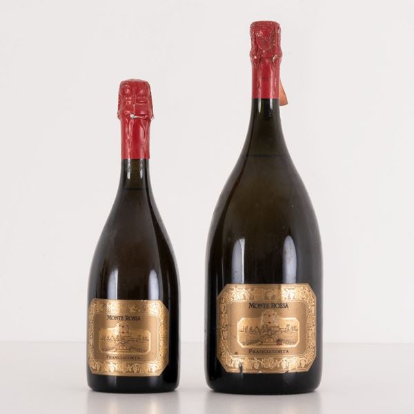 Lotto di 2 bottiglie Franciacorta Cabochon Monterossa