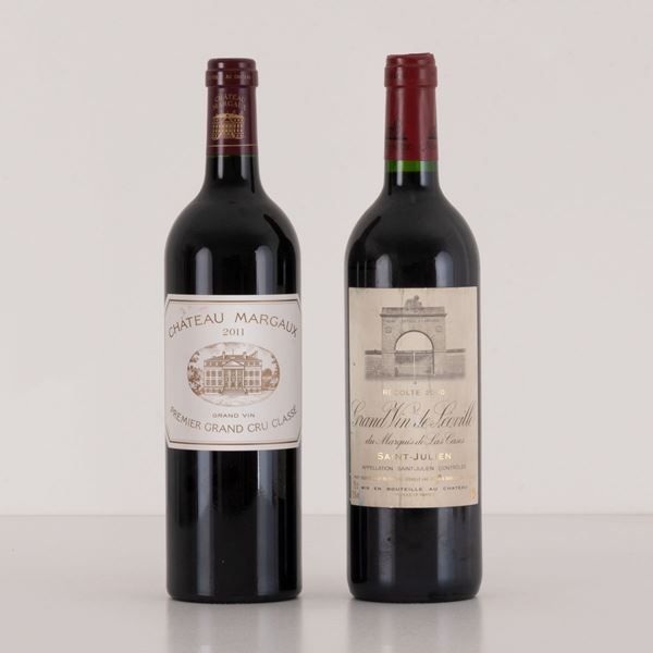 Lotto di 2 bottiglie Selezione vini francesi
