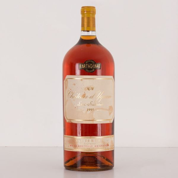 Lotto di 1 bottiglia da 6 l. con confezione originale in legno Lur Saluces -Chateau d'Yquen