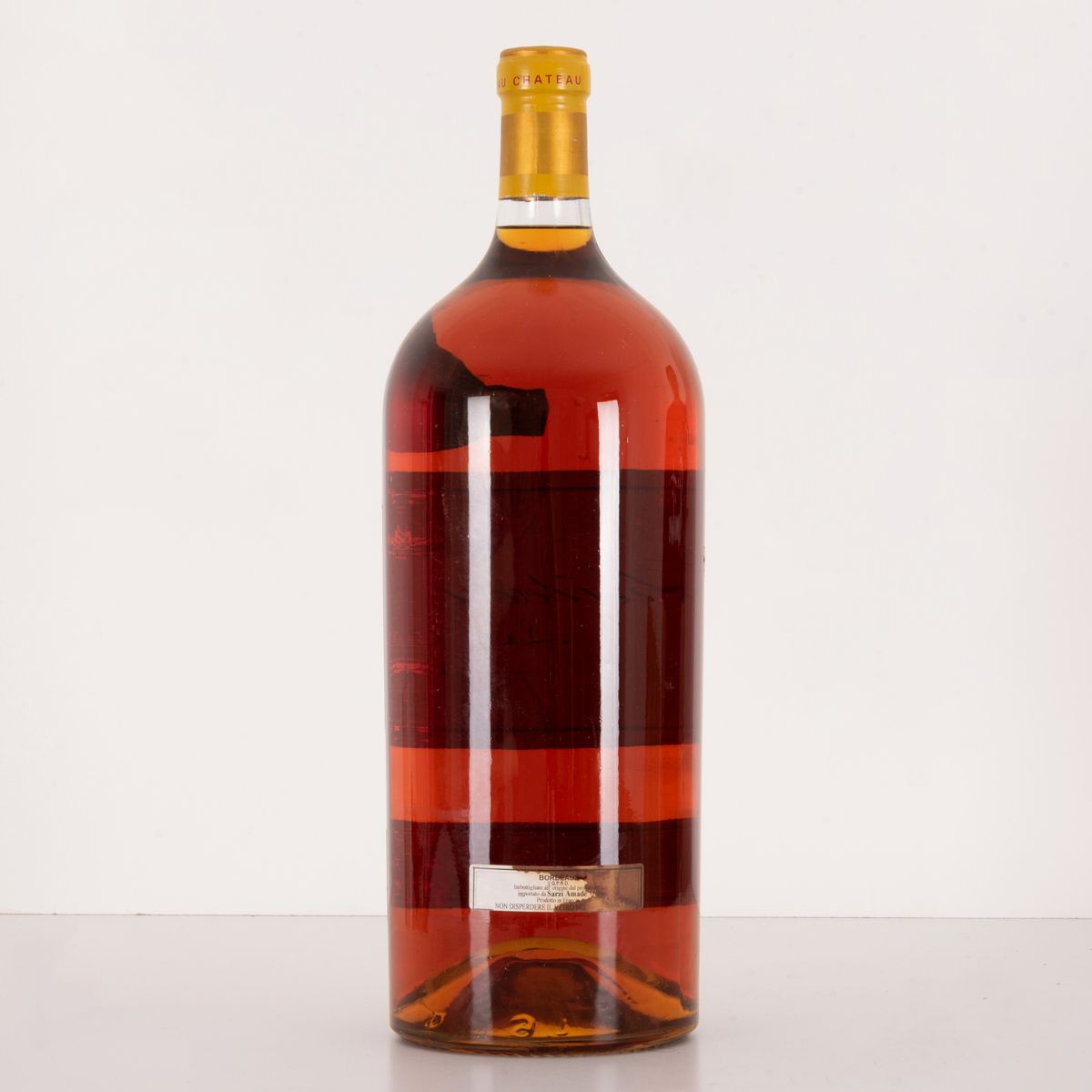 Lotto di 1 Bottiglia da 6 L. con Confezione Originale in Legno Lur Saluces -chateau D'yquen