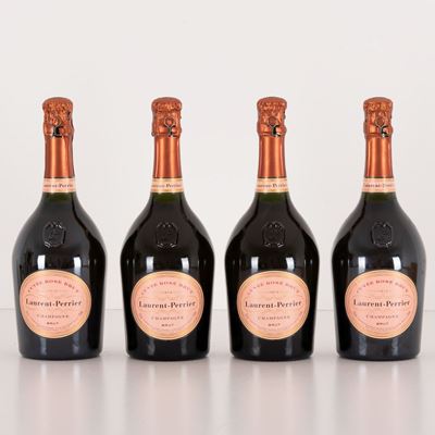 Lotto di 4 Bottiglie Champagne Rosè Laurent Perrier